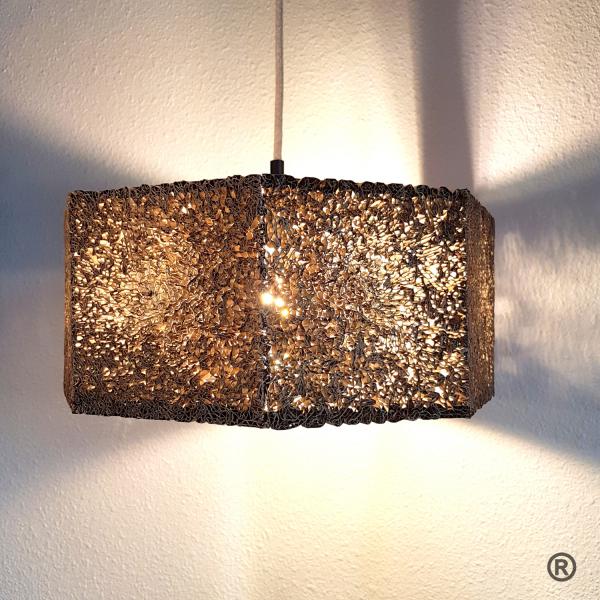 suspension hexagonale 35cm